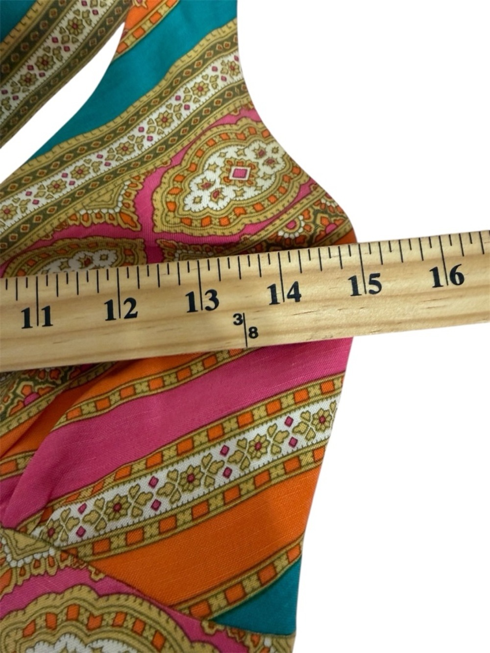 Vintage Nanette Lepore Shift Tunic Mini Dress Neon Pink Orange 2 XS Boho Mod - Picture 7 of 12